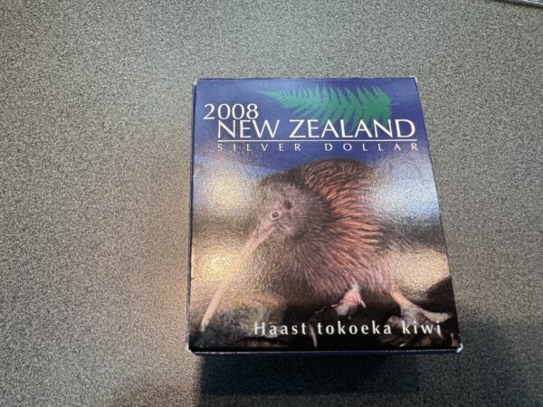 2008 1oz Silver NZ The Haast Tokoeka Kiwi Proof Coin - Image 2