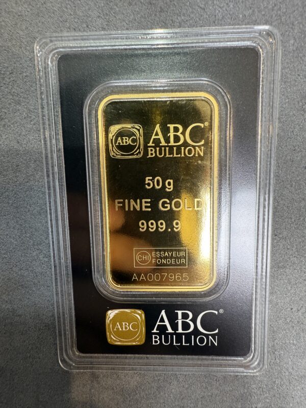 50g ABC Bullion Gold Minted Tablet 999.9