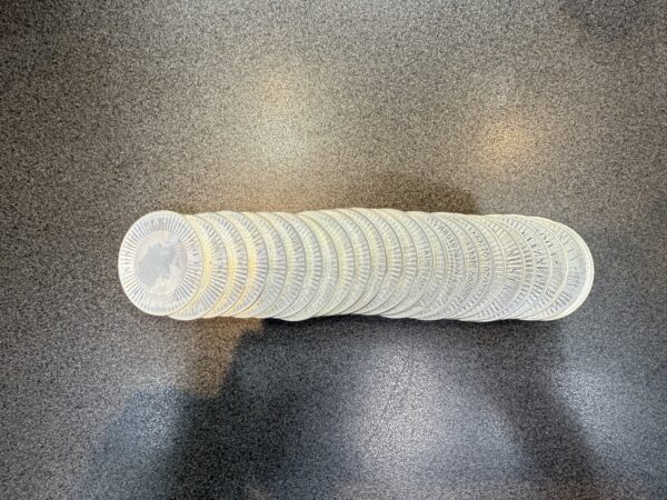 2020 Australia $1 Silver Kangaroo - Full Tube of 25 Coins