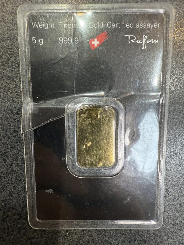 Argor Heraeus 5 Gram Gold Bar - Image 3