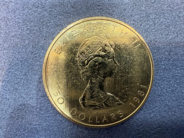 1981 Gold Maple Leaf 1 oz. 99.99% Pure Gold Coin