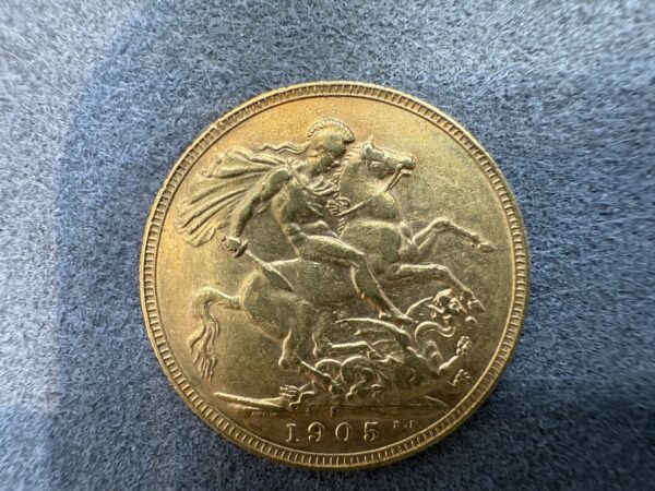 1905 Gold Full Sovereign Coin Edward VII