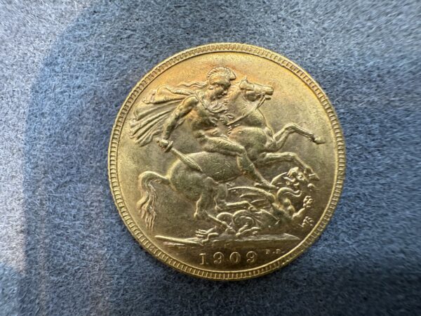 1909 Gold Full Sovereign Coin Edward VII