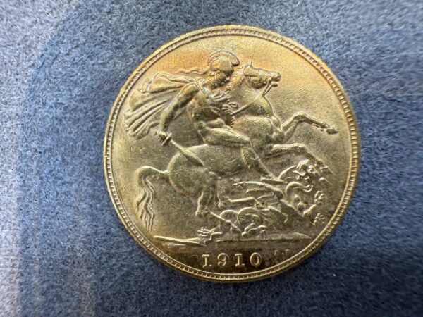 1910 Gold Full Sovereign Coin Edward VII