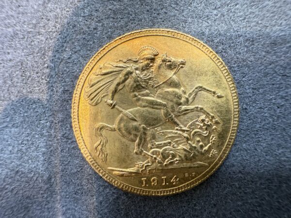 1914 Gold Full Sovereign Coin George V