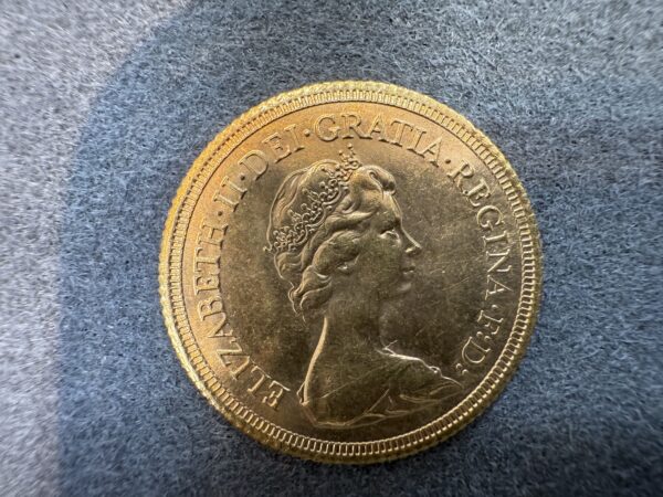 1979 Gold Full Sovereign Coin Elizabeth II - Image 3
