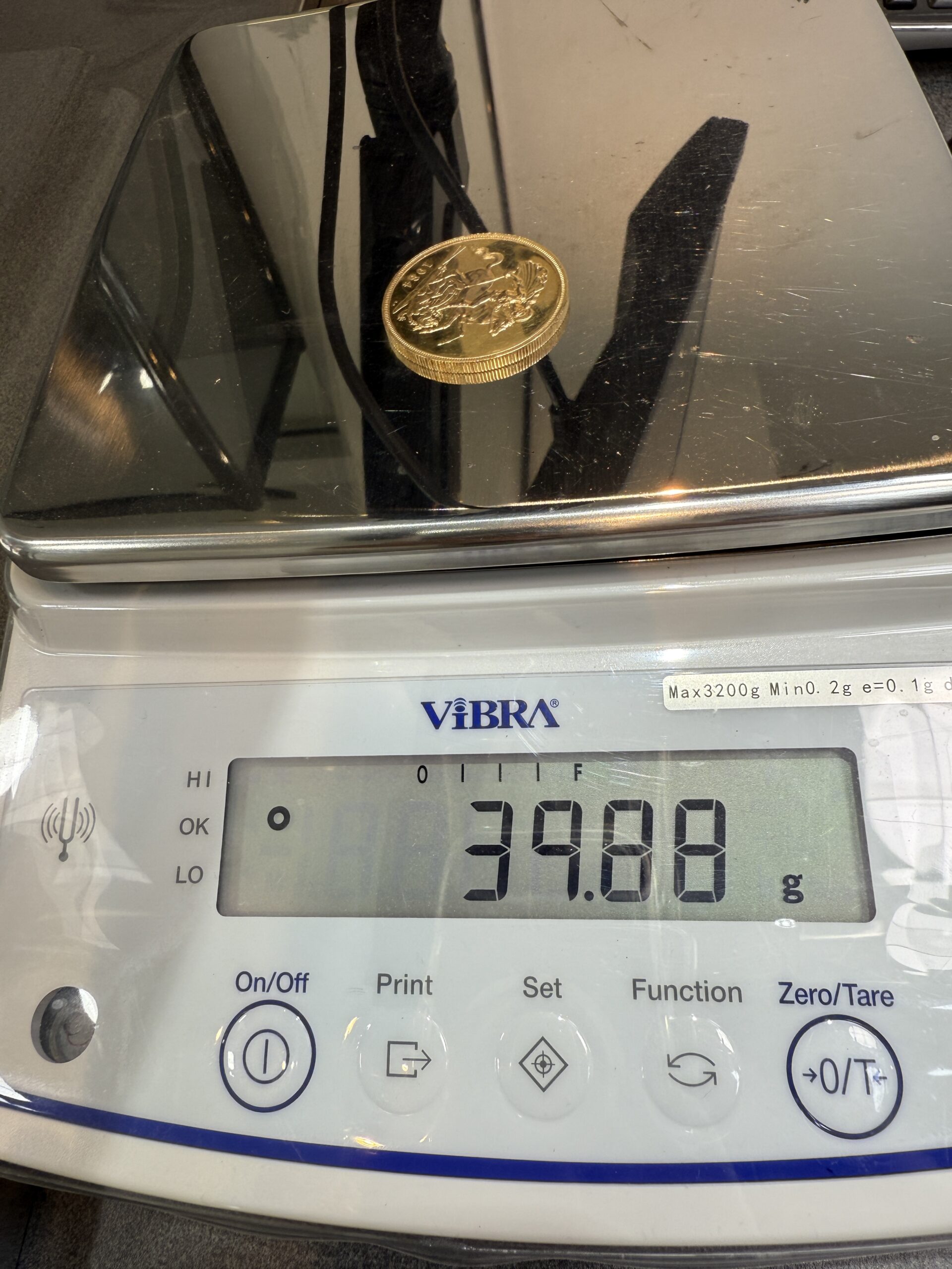 1984 United Kingdom Five Pound Sovereign Gold Coin Elizabeth - Image 4