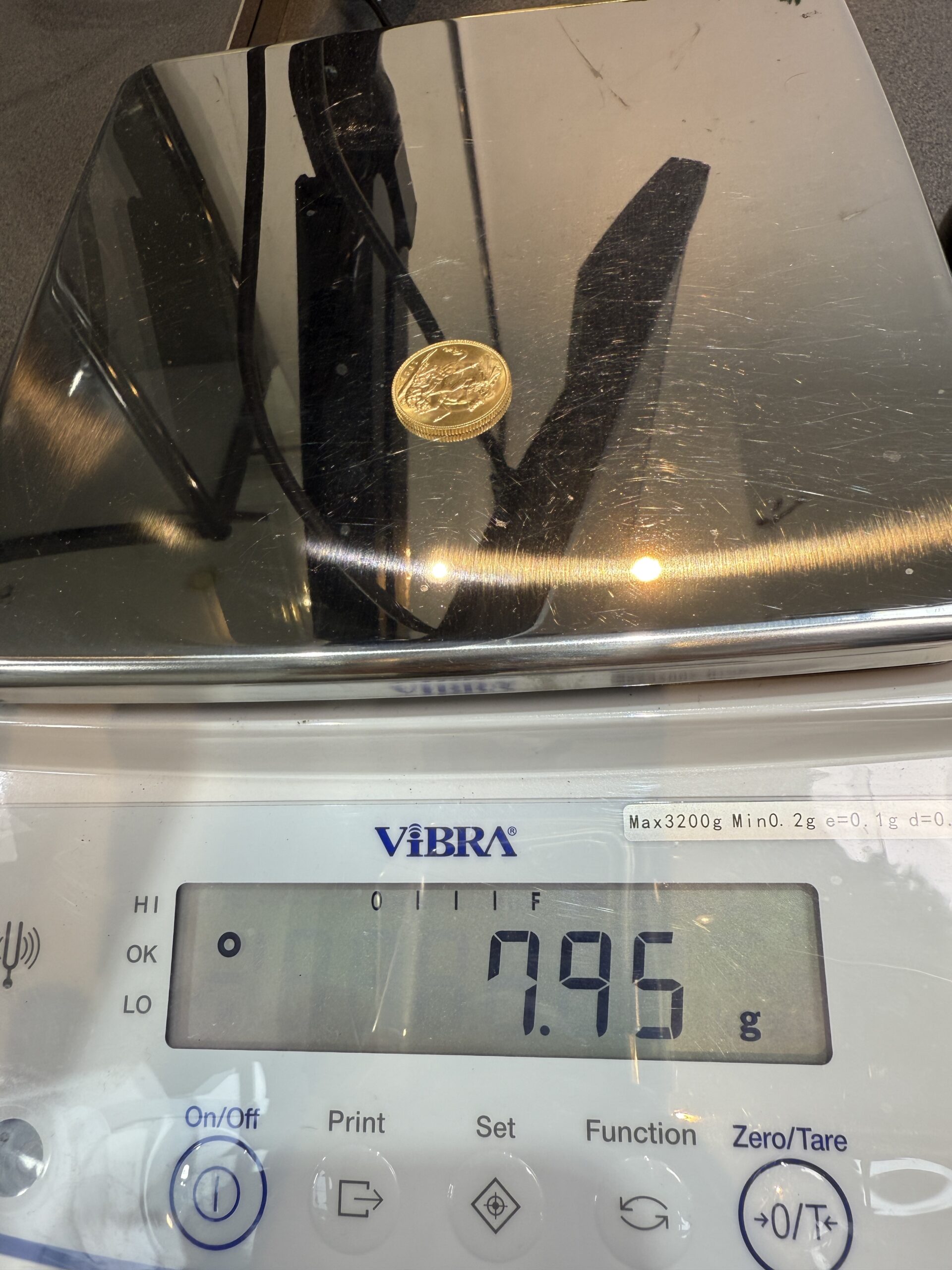 1925 Gold Full Sovereign Coin George V - Image 4